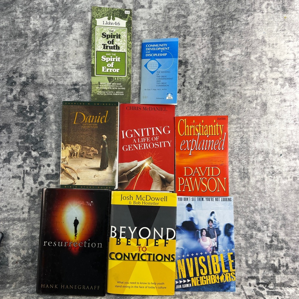 Christian Book Lot Resurrection Beyond Belief Christianity Explained 8pc Lot